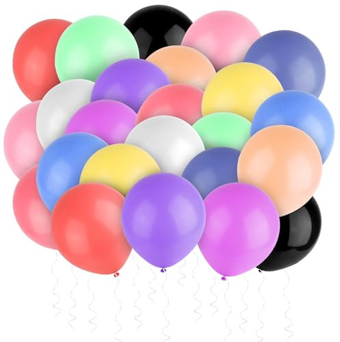 GHVACZS 24 Stück Riesenballon Macaron, 12 Farben XXL Luftballons, 18 Zoll/45 cm Große Luftballons, Luftballons Groß mit 10m Ballonband, Riesen Luftballons Geeignet für Hochzeiten, Geburtstage, Partys