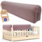 Leanbe Bettkantenschutz für Kinderbetten Kissen für bettumrandung Rausfallschutz Abdeckung Kantenschutz für Babybett (LILA Cord, 100cm)