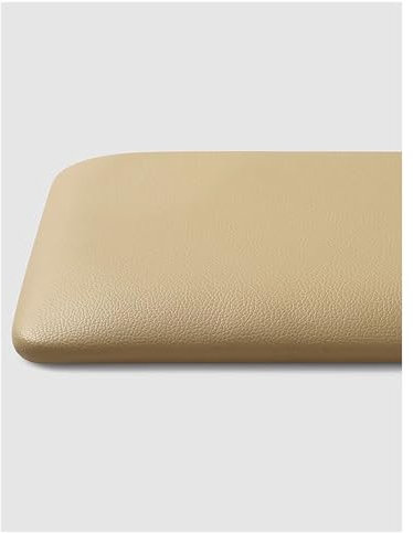 Wasserdichtes Bankkissen aus Leder, langes Sitzpolster for Bankmöbel, Stuhlsitzmatte for Erkermöbel im Innenbereich, 4 cm dick(Beige,40x90cm)