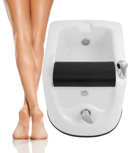 HCAUYNN Professional Massage Pedicure Basin, Acrylic Pedicure Foot Spa,Bubble Nozzles Feet Spa Tub,Compatible Sofa/Pedicure Chair