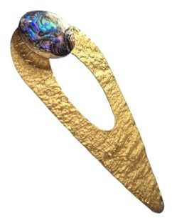 Valwe : broche aimantée porte-lunettes sans épingle en laiton (Irisée)