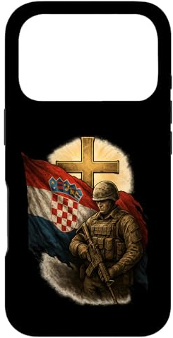 Hülle für iPhone 17 Pro Kroatischer Soldat - Kroatien, Schwert und Kreuz
