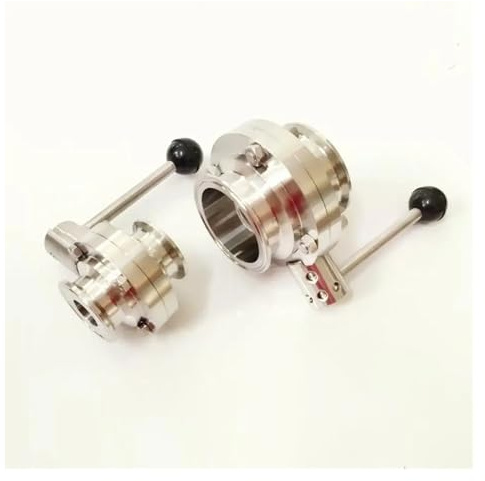 Fit 25mm 1 Pipe OD x 1.5 Tri Clamp Flow Control Valve SUS 304 Stainless Beer Brewing Home Factory