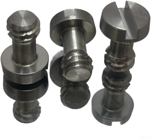 Posheliox Stainless Steel 1/4-20 UNC Screw for Camera Cage Tripod Mount, Secure Locking Bolt with High Load Capacity up to 10kg, Metal Fastener