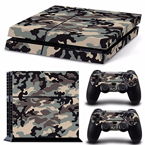 C-FUNN Camouflage Muster Haut Aufkleber Für Ps4 Play Station 4 Konsole 2 Controller Protector Skin