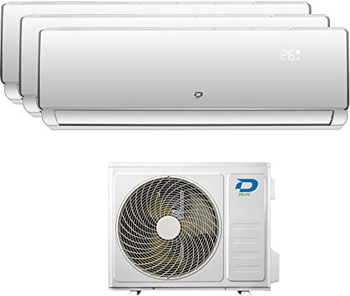 CLIMATISEUR TRI-SPLIT DILOC R32 2,5+2,5+5,3 Kw SMART WIFI compresseur SHARP