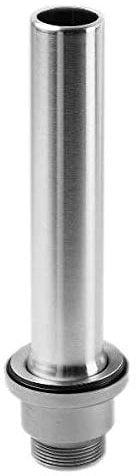 LIRA SIFONI 1911T PILETTA SFIORATORE, Acciaio Inox Satinato, LUNGHEZZA UTILE TUBO 250 mm