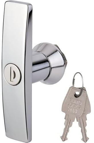 Grappin Annat Poignée à condamnation F751 - Poignée de porte de sécurité Rectangulaire Argenté Nickel Acier allié 100%