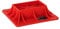 MSW Hi-Lift Jack Base Off-Road Base Farm Jack Base Vehicle Lifter Base Plate 4x4 Four Wheeling High-Visibility Red 2500kg MSW-OSP-2500 (Plastic, 11.2mm Thick, Max. Load 2.5 Tons)