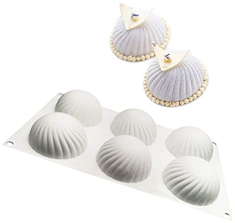 ZOOENIE 3D Silikon-Formen Geräte für die Kuchenverzierung, Mousse-Form, Backwaren, Desserts Form, Kuchenform, für das Cupcake Backen, Seife Backform, Gelee, Pudding, Schokolade (Strudel)