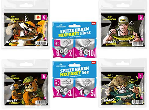Raubfisch Store - Lieblingsköder - 6 cm Sonderfarben-Set - 2020