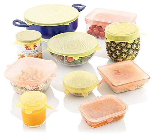 Lidyc InnovaGoods Küchendeckel, wiederverwendbar, verstellbar, 10 Stück