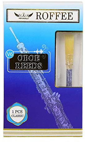 ROFFEE 1 Stk. Oboe Schilf Oboe blätter Oboe Schild Blatt V6 Schülermodell,mittelweich