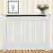 BRIEFNESS White Radiator Cover Modern Painted Vertical Style Slats MDF Living Room Cabinet, Radiator Shelves, Traditional Heater Hide-Out Cover for Hallway Bedroom Furniture - Medium