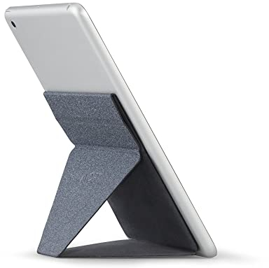 MOFT Unsichtbarer schlanker Tablet Ständer, verstellbares und faltbares Design, kompatibel mit Tablets bis zu 7,9-9,7 Zoll, Selbstklebende Version, Space Grau