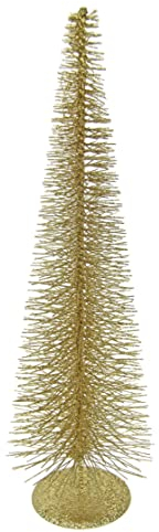 Weihnachtsbaum mit Glitter Tannenbaum Pyramidenbaum Christbaum Dekobaum Metallbaum Drahtbaum Kunstbaum Weihnachtsdekoration Deko X'Mas Schmal Metall Ständer Weihnachtsschmuck Pyramide Deko-Pyramide