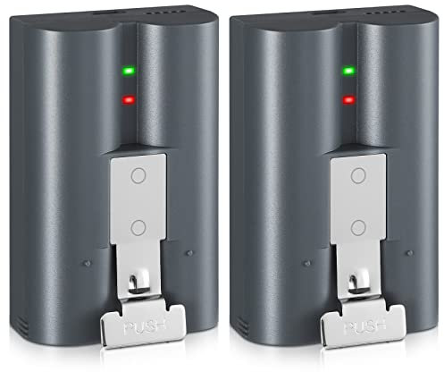 Etrhtec - 2 Pack 6040mAh rechargeable batteries compatible with ring video doorbell, 2/3/4, 3 plus video doorbell, stick cam battery (2nd and 3rd generation) and spotlight camera battery