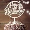 Cake Topper Happy Birthday aus Holz Kuchendeko Geburtstag, Tortendeko Geburtstag Kuchen Deko für Mädchen Junge Frauen Mann Größe 17.5x24cm