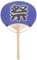 CALLRON Japanese Festival Hand Fan Round Handheld Fan Portable Vintage Paper Fan Traditional Palace Paddle Dance Fan for Women 37.5 x 23 cm