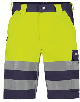 DASSY® Venna Warnschutz-Shorts - Größe 42 - DUNKELBLAU/NEONGELB