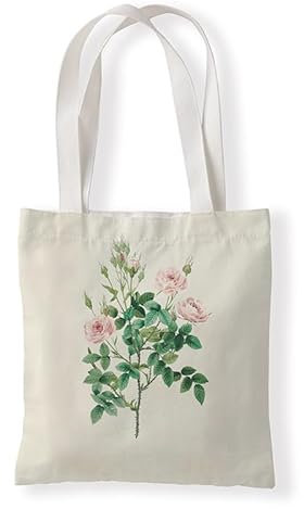 Tote Bag Rosa Verde Rosa Shopping Bag Donna Lavabile Shopper Cotone Borsa di Tela Riutilizzabili Shopping Bag Pieghevole Borsa Tote Grande Capacità Borse di Tela 30x40cm/3 Pcs