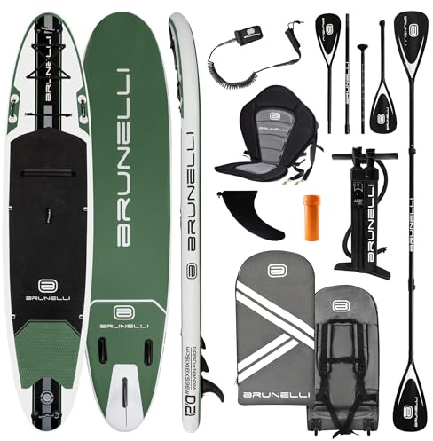 BRUNELLI 12.0 Woven X Fusion Double Layer SUP Board Stand Up Paddle Komplettset 365cm