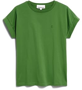 ARMEDANGELS Damen T-Shirt aus Bio-Baumwolle IDAARA Loose Fit Ivy Green