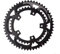 Platos Para Bicicletas Plato de bicicleta de carretera BCD 110 50-34T 52-36T 53-39T dientes anchos estrechos aleación de aluminio doble disco piezas de bicicleta negro Plato Ovalado 32 Mtb(Black 50-34