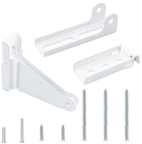 Reinforced Storm Door Closer Bracket – Compatible with Andersen, Emco, Larson, Pella 40201 Door Repair Kit, for Wind Protection and Door Damage Prevention Protecting Doors (White)