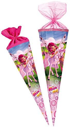 Schultüte - Mia and Me - Einhorn Kyara - 35 cm - rund - mit Tüllabschluß - Zuckertüte - mit/ohne Kunststoff Spitze - Nestler - Mädchen - Pferd Pegasus -..