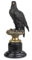 Moritz Dekorative Bronze Adler-Statue auf Marmorsockel - Hochwertige Skulptur für Wohn- und Büroräume, 31 cm