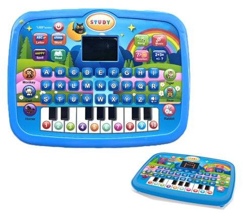 Learning Tablet for Toddlers Educational ABC Toy to Learn Alphabet,Number,Music & Words Early Development Electronic Learning & Activity Game