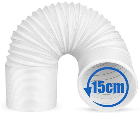 GOOPOOL Tuyau d'Évacuation pour Climatiseur Mobile 200 cm – Tuyau Flexible Ø15 cm pour Déshumidificateur, Appareil de Climatisation Portable