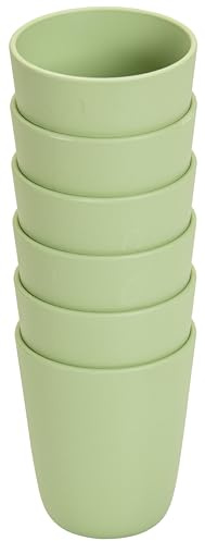 Betzold Becher-Set, 6 Teile, 200 ml | Bruchsicher, Spülmaschinengeeignet, Biokunststoff