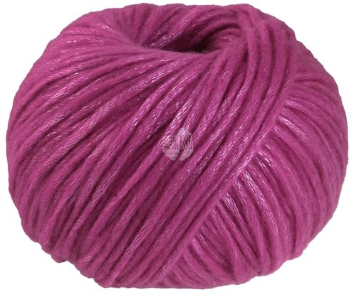 LANA GROSSA Lucida | Metallisch glänzende Netzgarnstruktur aus Viskose gefüllt mit Merinofasern | Aus 58% Schurwolle (Merino) & 42% Viskose | 50g Wolle zum Stricken & Häkeln | 100m GarnFB 16