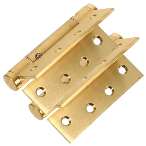 Luxshiny 2pcs Door Closer Residential Adjustable Self Closing Power Aluminum Alloy Spring Loaded Door Hinges for Master Closet and Pantry