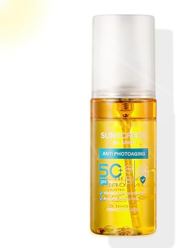 Sonnenöl Spray LSF 50 -Sonnenspray 50 Wasserfest - Sonnenschutz Spray 50 mit UVA/UVB Schutz - Anti-Aging Sonnenöl SPF 50 - Feuchtigkeitsspendende Sonnencreme Gesicht & Körper