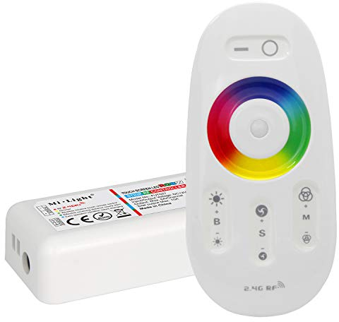 LIGHTEU®, 2,4 GHz LED Fernbedienung und RF Controller für die RGBW (RGB+Weiß) LED Streifen, Milight Miboxer fut027