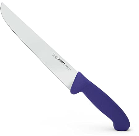 Giesser seit 1776 - Made in Germany - Schlachtmesser 21 cm Halal, lila, nachhaltiger griff, rutschfest, Metzgermesser rostfrei, spülmaschinenfest, Messer für gesunde Küche