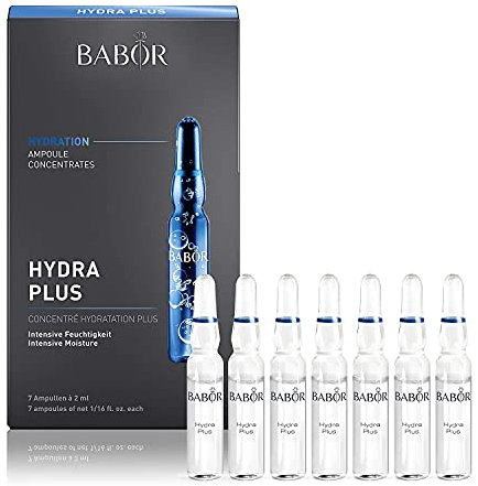 BABOR Hydra Plus Ampoule Serum Concentrates | Intensive Moisture, Anti-Aging, and Restorative | Prebiotics, Probiotics, and Hyaluronic Acid to Plump and Revitalize Dry Skin | 7 Days to Vitalized Skin