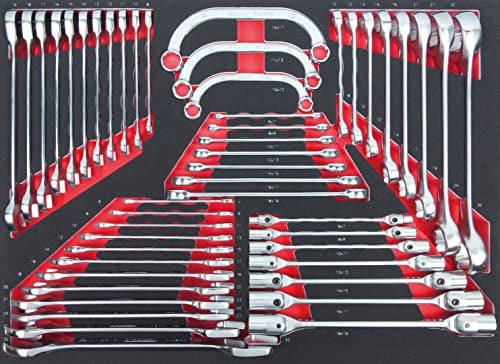 KS Tools 711.0048 SCS Schlüssel-Satz, 48-TLG. in 1/1 Systemeinlage