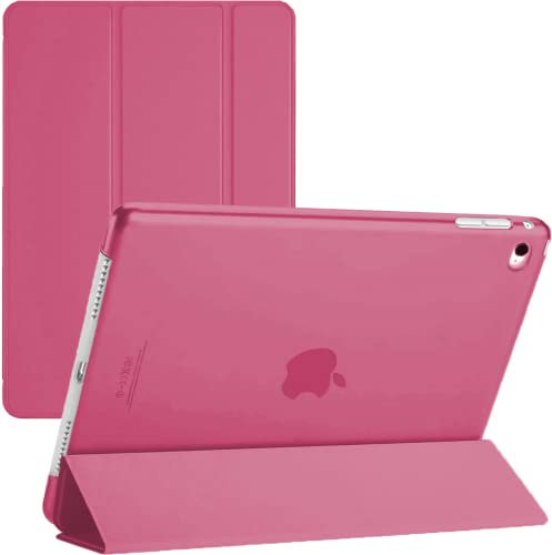 TechDealsUK para iPad Air 2.ª generación (2014) A1566 A1567 Funda magnética Inteligente con Soporte y activación/suspensión automática para iPad Air 2 (Rosa)