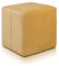 Ecopuf Cube - Sitzhocker Hocker Kunstleder Mikrofaser Sitzbox Quader Würfel Pouf Ottomane Fußbank für's Wohnzimmer Wohneinrichtung 40x40x40 cm Faber Gelb A28