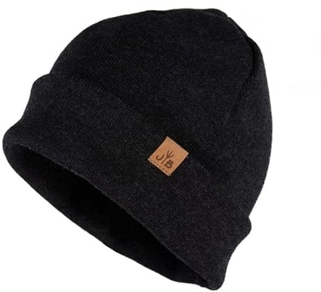 Jumping Bird Mütze Unisex Hochhäderich • Outdoor Beanie • Passend für jeden Kopf und leicht abwaschbar • Strickmütze aus Wolle Grau