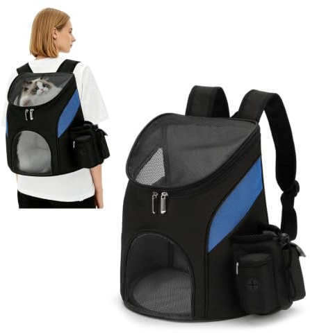 PETCUTE Hunderucksack Katzenrucksack Rucksack für kleine Hunde Haustiertragetasche Taschen mit Abnehmbarer Matte