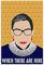 Inga Poster, Motiv: Feminist When There Are Nine Notorious Rbg Poster Wandposter Notorious Rbg Poster Schlafzimmer Retro Cafe Store Metallschild Poster 20,3 x 30,5 cm