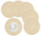 HEYOMART 6er Set Platzsets Rund Geflochtene Tischsets Abwaschbar Beige Rund Platzsets Waschbar Hitzebeständig Platzdeckchen Weihnachten für Hochzeit, Fest, Küche, Dekor - 38cm