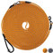 Floxik Schleppleine für Hunde | 5m, 10m, 15m, 20m orange | reflektierende Tauleine mit Abnehmbarer Handschlaufe | auch optimal als Trainingsleine für Welpen geeignet