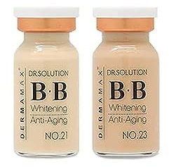 DERMAMAX Color Serum für Microneedling | 2 Stück BB Serum Ampullen-Set Farbton Nr. 21 & 23 | Anwendung mit Dermapen, Dermaroller oder MTS