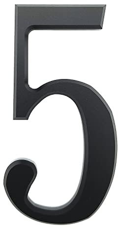 Ywonoby 3D Mailbox Numbers - 3 Inch(7.6 cm) Self Adhesive House Numbers Stickers for Door, Address - Black